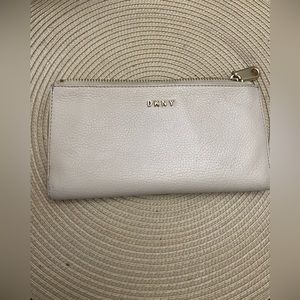 DKNY Ivory leather wallet gently used